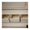MOBILI 2G -  Cassettiera 7 cassetti classica con ribalta legno tinta noce 126x53x98 (530)