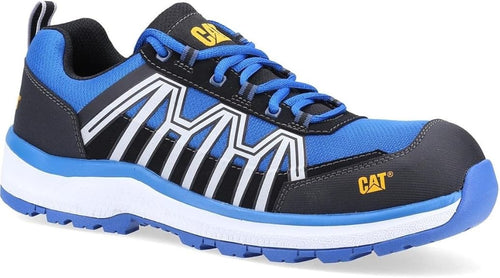 Cat Workwear Charge S3 - Scarpe da Lavoro Resistenti all'Acqua Nero-Blu