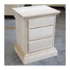 MOBILI 2G -  Comodino classico 3 cassetti legno grezzo 51x40x64 (727)