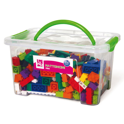 Bauletto 350 Mattoncini Da Costruzione Micro In Colori Assortiti Cwr