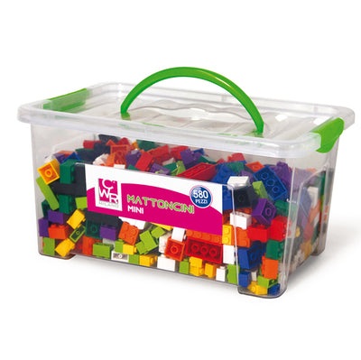 Bauletto 580 Mattoncini Da Costruzione Micro In Colori Assortiti Cwr