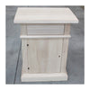 MOBILI 2G -  Comodino classico 1 cassetto 1 porta legno grezzo 51x37x67 (531)