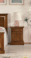 MOBILI 2G -  Comodino classico 1 cassetto 1 porta legno grezzo 50x38x65 (463)