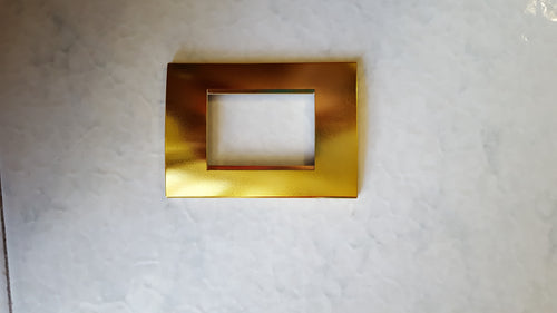 PLACCA ORO LUCIDO IN ABS PER SCATOLE RETTANGOLARI SERIE SOFT
