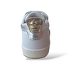 Scarpe Primi Passi Bambina Balducci Cita Soft Pelle Bianco Platino Argento Made in Italy