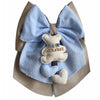 Fiocco nascita in cotone personalizzabile fatto a mano 35 x h 40 cm Made in Italy
