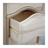 MOBILI 2G -  Comodino classico 3 cassetti legno grezzo 60x37x71 (496)