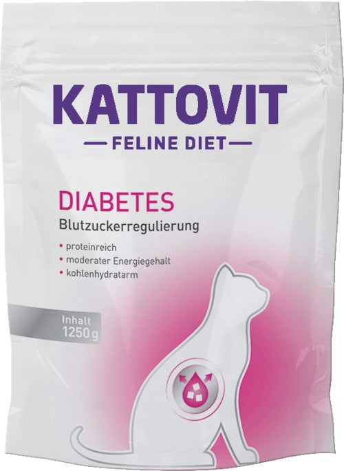 Kattovit Feline Diet Diabetes Croccantini per Gatti Adulti 1,25kg