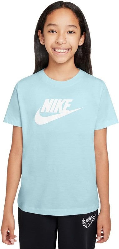 Nike Top K NSW Tee Futura Hbr, Glacier Blue, FZ5178-474