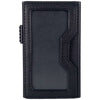 Sei G portacarte in alluminio nero con tasca elastica