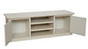MOBILI 2G - Porta tv 2 ante legno shabby bianco decori 160x46x56