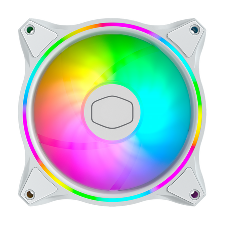 COOLER MASTER DISSIPATORE MASTERFAN MF120 HALO 3IN1 WHITE EDITION 120X120X25 VENTOLA CABINET - COOLE