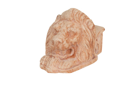 Biscottini Piedino Sottovaso TESTA LEONE Terracotta Toscana 18x28x20 Biscottini forma