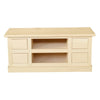 MOBILI 2G - Porta tv 4 cassetti 2 vani a giorno shabby bianco 120x50x53