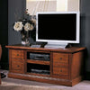 Porta tv classico 4 cassetti 2 vani tinta noce 115x46x54