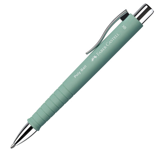Penna A Sfera 0,7Mm Poly Ball Fusto Verde Menta Faber Castell