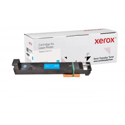 Everyday Toner Ciano compatibile con Oki 44318607, Resa standard (Everyday - cyan - kompatibel - tonerpa)