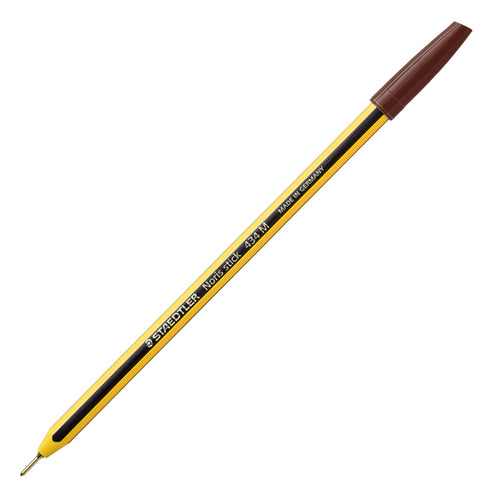 Scatola 10 Penna A Sfera 434 Noris Stick Marrone 1,0Mm Staedtler