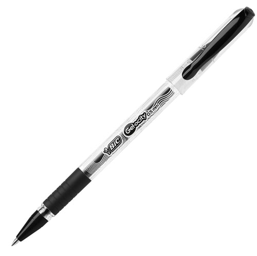 Scatola 30 Penne Sfera Con Cappuccio 0.5Mm Gelocity Stic Nero Bic