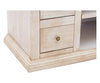 MOBILI 2G - Porta tv 4 cassetti shabby bianco anticato e noce 120x50x53