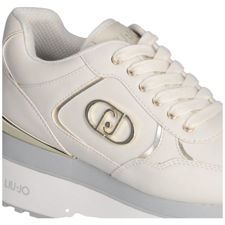 Liu Jo sneakers latte super platform MAXI WONDER PLUS