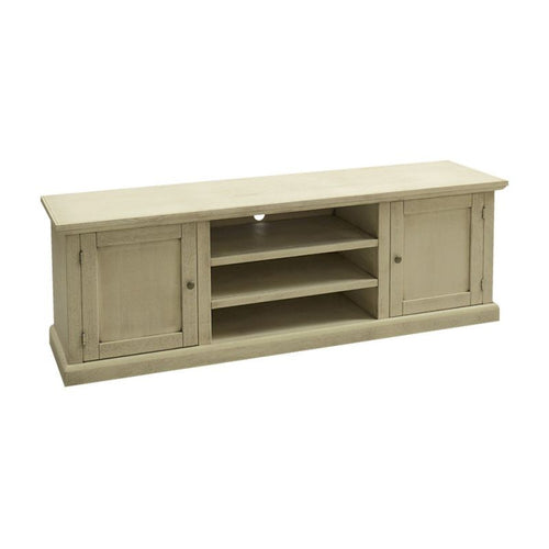 MOBILI 2G - Porta tv 2 ante legno shabby avorio anticato 160x46x56