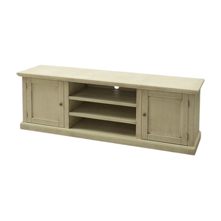 MOBILI 2G - Porta tv 2 ante legno shabby avorio anticato 160x46x56