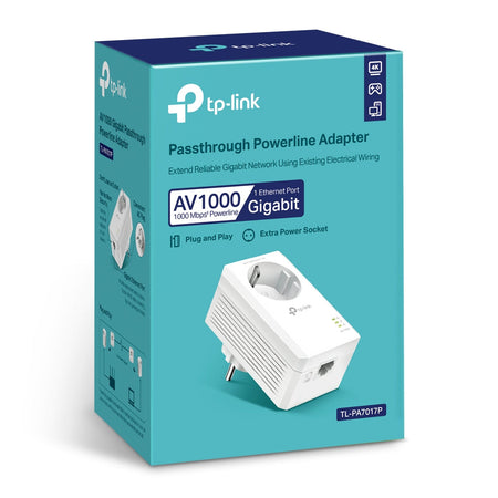 TP-Link TL-PA7017P adattatore di rete PowerLine 1000 Mbit/s Collegamento ethernet LAN Bianco 1 pz