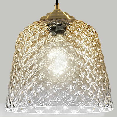 Lampadario classico led Gea Luce ALICE SG E27 vetro sfumato ambra lampada soffitto