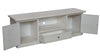 MOBILI 2G - Porta tv 2 ante legno shabby bianco anticato 160x46x56