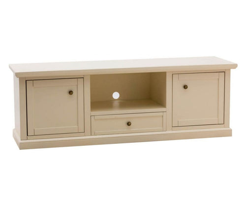 MOBILI 2G - Porta tv 2 ante legno shabby avorio 160x46x56