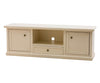 MOBILI 2G - Porta tv 2 ante legno shabby avorio 160x46x56
