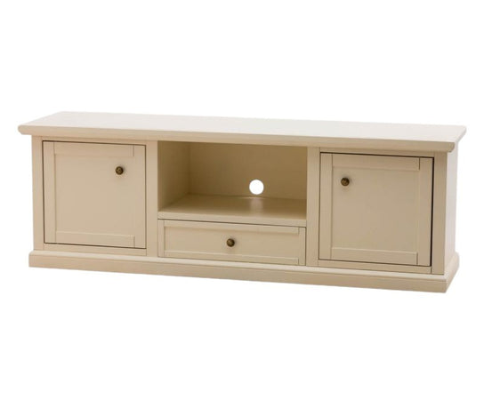 MOBILI 2G - Porta tv 2 ante legno shabby avorio 160x46x56