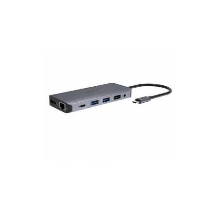Acer 12-in-1 Type-C Dongle Cablato USB 3.2 Gen 1 [3.1 Gen 1] Type-C Argento (12-IN-1 TYPE-C DONGLE - 2xUSB3.2 2xUSB2.0 2xHDMI - DisplayPort Type C PowerDelivery SD Card reader TF Card reader 1000M Et
