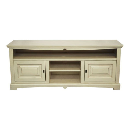 MOBILI 2G - Mobile porta tv goccia legno shabby avorio anticato 170x46x69
