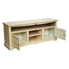 MOBILI 2G - Mobile porta tv goccia legno shabby avorio anticato 170x46x69