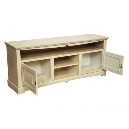 MOBILI 2G - Mobile porta tv goccia legno shabby avorio anticato 170x46x69