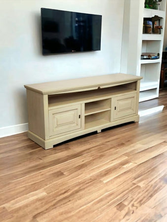 MOBILI 2G - Mobile porta tv goccia legno shabby avorio anticato 170x46x69