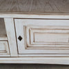 MOBILI 2G - Mobile porta tv goccia shabby legno bianco anticato 170x46x69