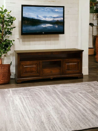 Mobile porta tv goccia classico legno tinta noce 170x46x69