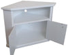 MOBILI 2G - Mobile porta tv angolo 2 Ante Legno shabby bianco 72X63X80