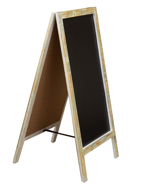 Biscottini LAVAGNA DA TERRA BIFACCIALE CON CORNICE IN LEGNO L50XPR4,5XH100 CM
