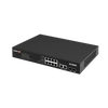 Smart Switch Web a Lungo Raggio 12 porte Gigabit PoE+ VLAN con 2 porte Gigabit RJ45 e 2 porte SFP, GS-5210PL