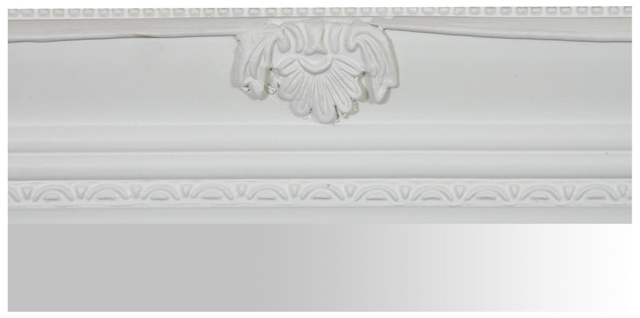 Biscottini Specchiera da appendere verticale/orizzontale L62xPR3xH82 cm finitura bianco anticato.