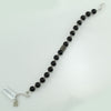 Bracciale portafortuna Su Coccu sfere onice e filigrana d'argento 8 mm