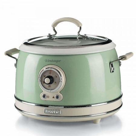 ARIETE CUOCIRISO VINTAGE VERDE (2904/04) - 5 FUNZIONI COTTURA - 3.5LT (RISO 1.8LT) - 700W
