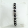 Bracciale portafortuna Su Coccu sfere onice e filigrana d'argento 8 mm