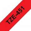 Tape Black on Red 24mm