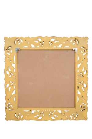 Biscottini SPECCHIERA DA PARETE IN LEGNO FINITURA FOGLIA ORO ANTICATO MADE IN ITALY