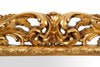 Biscottini SPECCHIERA DA PARETE IN LEGNO FINITURA FOGLIA ORO ANTICATO MADE IN ITALY